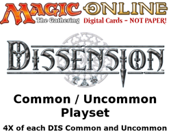 MTGO Magic Online DIS Dissention Playset 480 Cards 4x Common/Uncommon - Image 1
