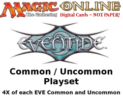 MTGO Magic Online EVE Eventide Playset 480 Cards 4x Common/Uncommon - Image 1