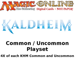 MTGO Magic Online KHM Kaldheim Playset 804 Cards 4x Common/Uncommon - Image 1