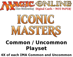 MTGO Magic Online IMA Iconic Masters Playset 724 Cards 4x Common/Uncommon - Image 1