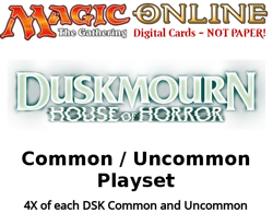 MTGO Magic Online DSK Duskmourn 4x Common/Uncommon Playset 784 Cards - Image 1