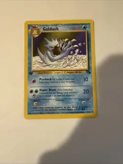 Pokemon TCG Golduck Fossil 1st Edition Uncommon Card 35/62 - Image 1