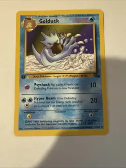 Pokemon TCG Golduck Fossil 1st Edition Uncommon Card 35/62 - Image 3
