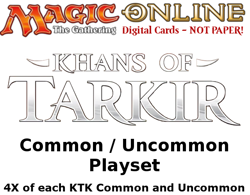MTGO Magic Online KTK Khans of Tarkir Playset 804 Cards 4x Common/Uncommon/Basic - Image 1