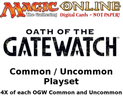 MTGO Magic Online OGW Oath of the Gatewatch Playset 520 Cards 4x Common/Uncommon - Image 1