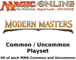 MTGO Magic Online MMA Modern Masters Playset 644 Cards 4x Common/Uncommon - Image 1