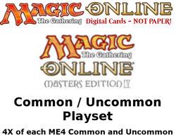MTGO Magic Online ME4 Masters Edition 4 Playset 656 Cards 4x Common/Uncommon - Image 1