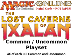 MTGO Magic Online LCI Lost Caverns of Ixalan Playset 820 Cards 4x Common/Unc/Lnd - Image 1