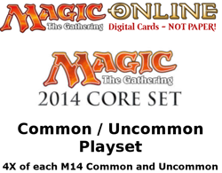 MTGO Magic Online M14 Magic 2014 Playset 724 Cards 4x Common/Uncommon - Image 1