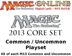 MTGO Magic Online M13 Magic 2013 Playset 724 Cards 4x Common/Uncommon - Image 1