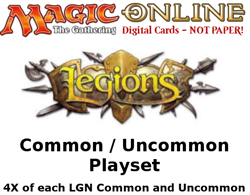 MTGO Magic Online LGN Legions Playset 400 Cards 4x Common/Uncommon - Image 1