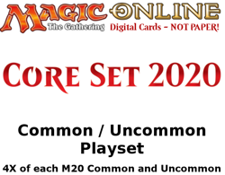 MTGO Magic Online M20 Core Set 2020 Playset 848 Cards 4x Common/Uncommon/Land - Image 1