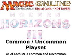 MTGO Magic Online MH3 Modern Horizons 3 4x Common/Uncommon Playset 724 Cards - Image 1