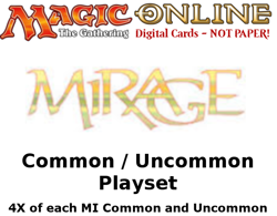 MTGO Magic Online MI Mirage Playset 960 Cards 4x Common/Uncommon - Image 1