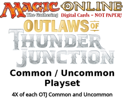 MTGO Magic Online OTJ Outlaws of Thunder Junction Playset 784 Cards 4x CUL - Image 1