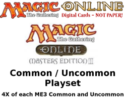 MTGO Magic Online ME3 Master's Edition 3 Playset 640 Cards 4x Common/Uncommon - Image 1
