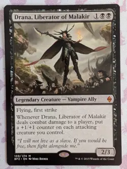MTG Battle for Zendikar - Drana, Liberator of Malakir - Mythic - LP - Image 1