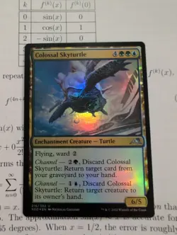 MTG Colossal Skyturtle Kamigawa Neon Dynasty 216/302 Enchantment Creature Turtle - Image 1