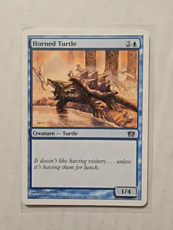 Horned Turtle - 8th Edition Eighth - LP - Common - Creature - MTG - Image 1