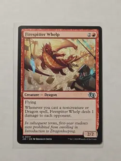 Firespitter Whelp - Foundations Jumpstart - LP - Uncommon - Creature - Image 1