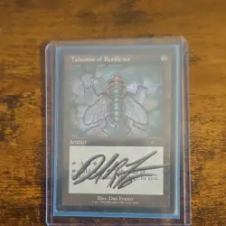 Magic: The Gathering Autographed Talisman Otawara Soaring City Cursed Totem - Image 1