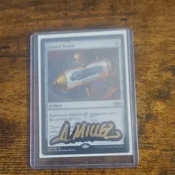 Magic: The Gathering Autographed Talisman Otawara Soaring City Cursed Totem - Image 3