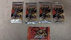 Magic The Gathering Sealed Lot. 4 Jumpstart Booster Packs + 1 Unstable Pack 630509520466 - Image 1