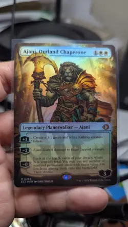 1x Ajani Outland Chaperone Borderless Foil #284 NM Magic MTG x1 - Image 1