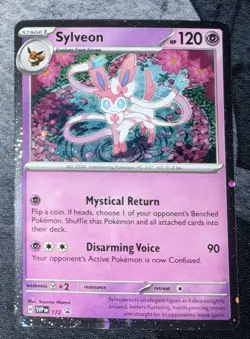 Pokemon TGC Sylveon 172 Scarlet & Violet Cosmos Black Star Promo NM - Image 1