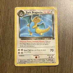 Pokemon Dark Dragonite Team Rocket 22/82 Rare 70 HP Stage 2 Regular Card - Image 1