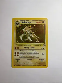 Pokemon TCG Kabutops Holo Rare Card 9/62 Fossil Unlimited 1999 - Image 2