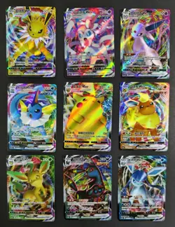 Eeveelutions RRR Vmax Umbreon Sylveon Pikachu VMAX Chinese Pokemon Lot 9 NE40 - Image 1