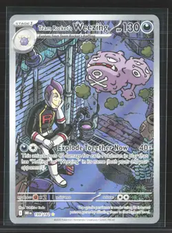 Pokemon 2025 Journey Together Team Rocket's Weezing #199/182 - Image 1