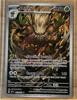 Pokemon TCG Shiftry 163/162 Temporal Forces Illustration Rare Card NM Condition - Image 1
