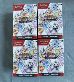 Pokemon TCG Prismatic Evolutions Booster Bundle New Factory Sealed X4 - Image 1