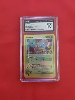 GEM MINT Pokemon: Illumise EX #38/100 Sandstorm Reverse Holo 2003 - CGC 10 Gem - Image 1