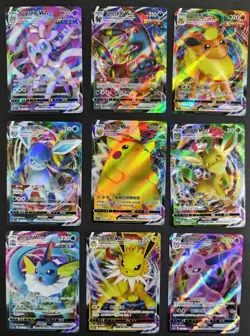 Eeveelutions RRR Vmax Umbreon Sylveon Pikachu VMAX Chinese Pokemon Lot 9 NE40 - Image 1