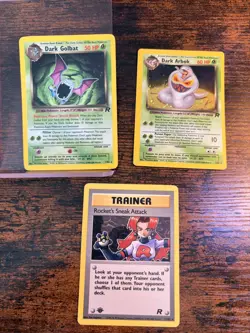 Pokemon TCG Team Rocket 2000s Card Lot 7/82, 2/82 & 72/82 Rare WOTC Lot: MP - Image 1
