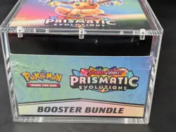 Pokemon SV8.5 Prismatic Evolutions Sealed Booster Bundle Display W/Acrylic Case - Image 5