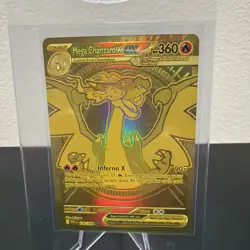 Mega Charizard X ex Gold Hyper Rare 130/094 Pokemon Phantasmal Flames English - Image 1