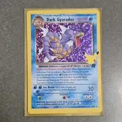 Pokemon 25th anniversary Dark Gyarados Team Rocket 8/82 Holo Rare Damaged - Image 1