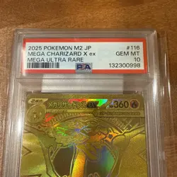 2025 Pokemon M2 Inferno X Mega Charizard X ex #116 MUR Gold PSA 10 GEM MINT - Image 3