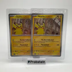 Lot of (2) Pokemon TCG MEP EN Pikachu At The Museum Jumbo Promos SEALED - Image 1