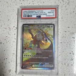 Pokemon TCG Bloodmoon Ursaluna ex Special Illustration Rare Holo 216/167 PSA 10 - Image 1