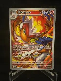 Pokemon TCG Infernape Illustration Rare #173/167 SV: Twilight Masquerade - Image 1