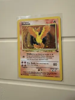 Pokemon Moltres 12/62 Fossil Holo Unlimited (LP) - Image 3