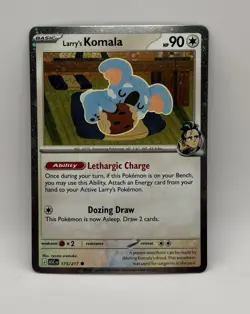 Pokemon Larry's Komala ME: Ascended Heroes (Cosmos Holo) (ASC) 175/217 NM Promo - Image 1