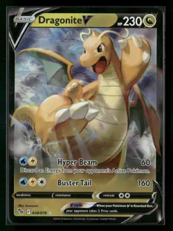 Dragonite V Ultra Rare Pokemon GO 049/078 NM - Image 1