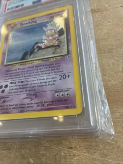 M247) Pokemon TCG Slowking P.M. Neo Genesis Holo 14/111 Unlimited PSA 7 NM - Image 2
