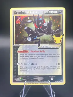 Pokemon Sword & Shield Promos Greninja Gold Star SWSH144 Promo Damaged Swirl - Image 1